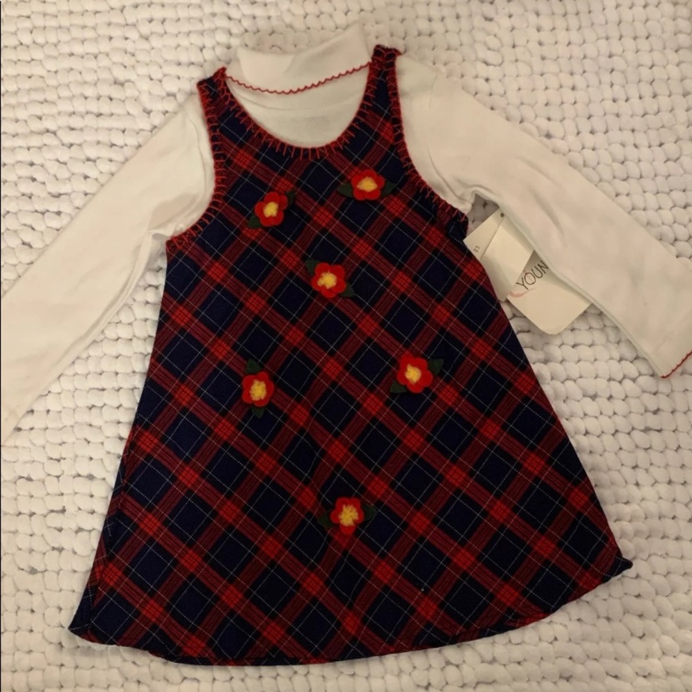 Vintage Plaid School Girl Dress Size 2T